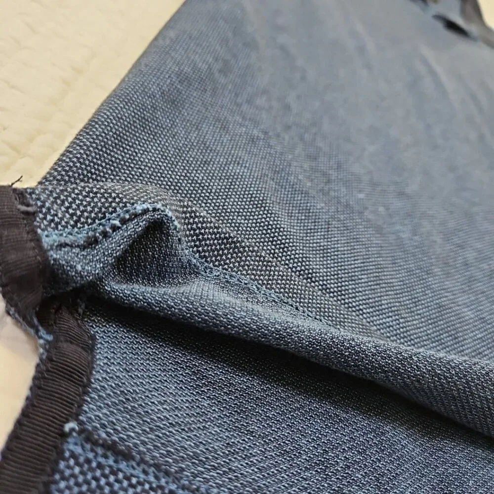 Banana Republic Luxury Touch Polo Tennis Golf Shirt‎ Men's M Medium Blue EUC LN